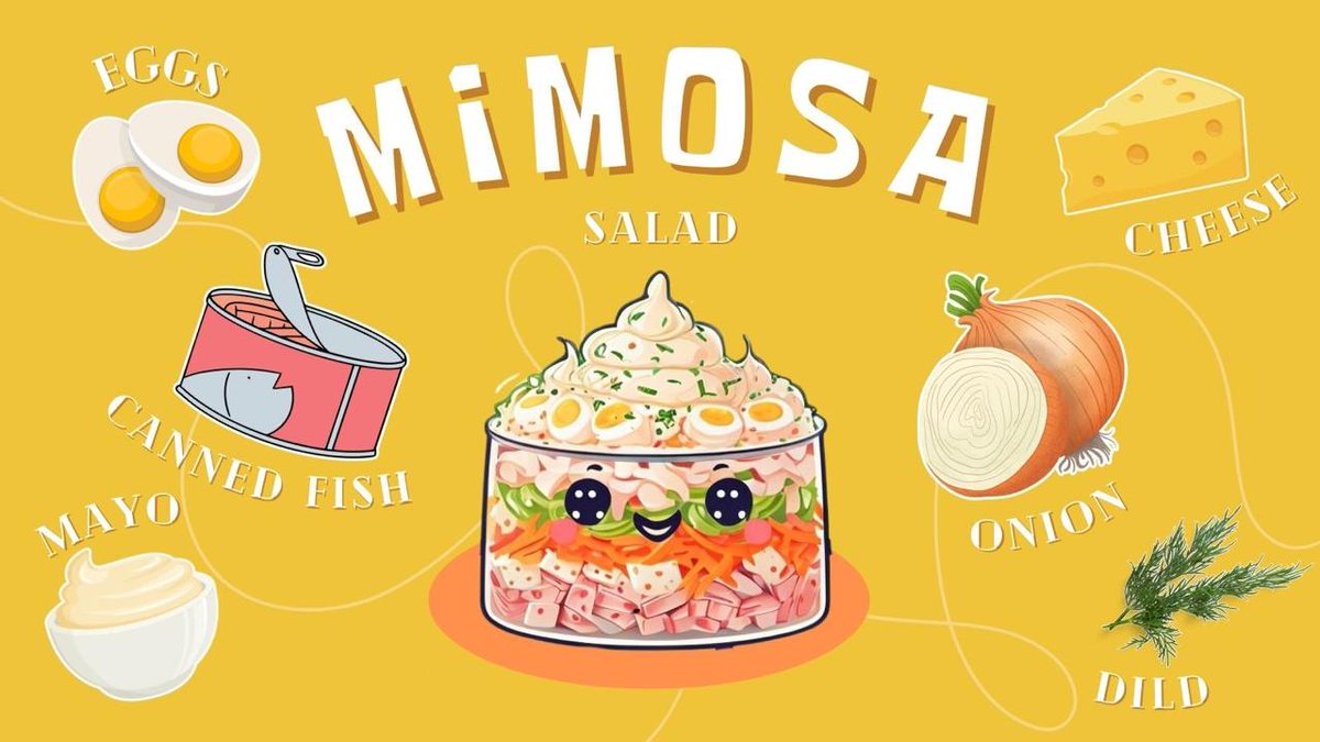 Russia's tweet photo. New Year in Russia w/o these four? No way.
🥗 Choose your destiny:
#Olivier - The eternal classic
#Mimosa - Delicate layered perfection
#DressedHerring - Fancy name, beetroot reality
#CrabSalad - Spoiler: no crab
Ask your Russian friends for recipes to #PartyLikeARussian!✨ https://t.co/7ZYn9Ymndn