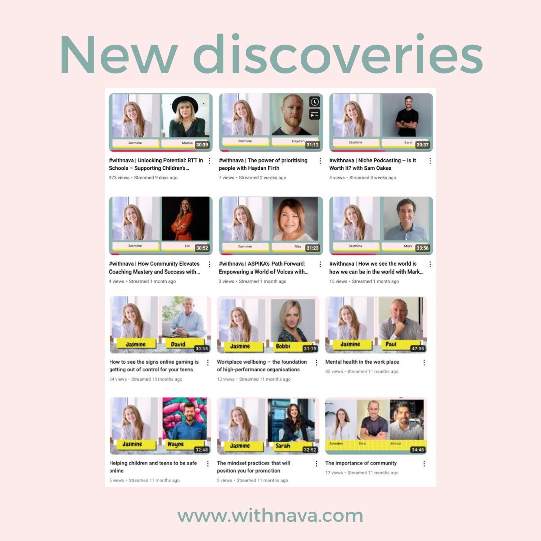 Withnava's tweet image. Got a passion you want to share?  Join me for real conversations on my weekly live! Subscribe to my YouTube channel and DM me your ideas – let's chat!
youtube.com/@Withnava/stre…
#realconversations #experts #weekly