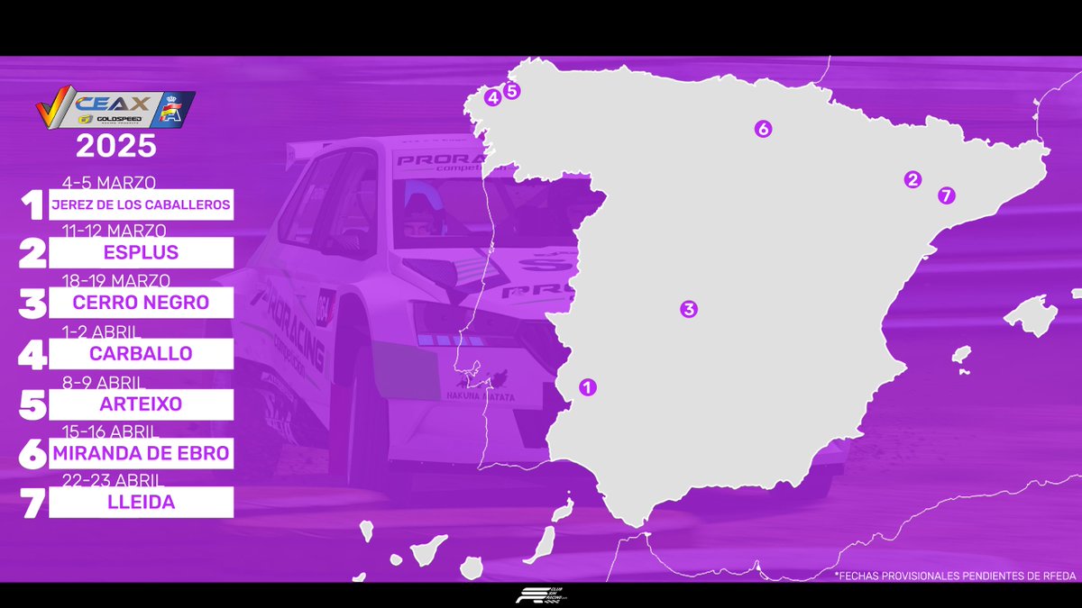 Club Simracing (@club_simracing) on Twitter photo 📅CALENDARIO 2025
CAMPEONATO DE ESPAÑA DE AUTOCROSS VIRTUAL by <a href="/RFEdeA/">Real Federación Española de Automovilismo</a>
Calendario Provisional, pendiente de aprobacion.
Proxima publicacion - 2/1/25 20:00H 📅CALENDARIO 2025
CAMPEONATO DE ESPAÑA DE AUTOCROSS VIRTUAL by <a href="/RFEdeA/">Real Federación Española de Automovilismo</a>
Calendario Provisional, pendiente de aprobacion.
Proxima publicacion - 2/1/25 20:00H