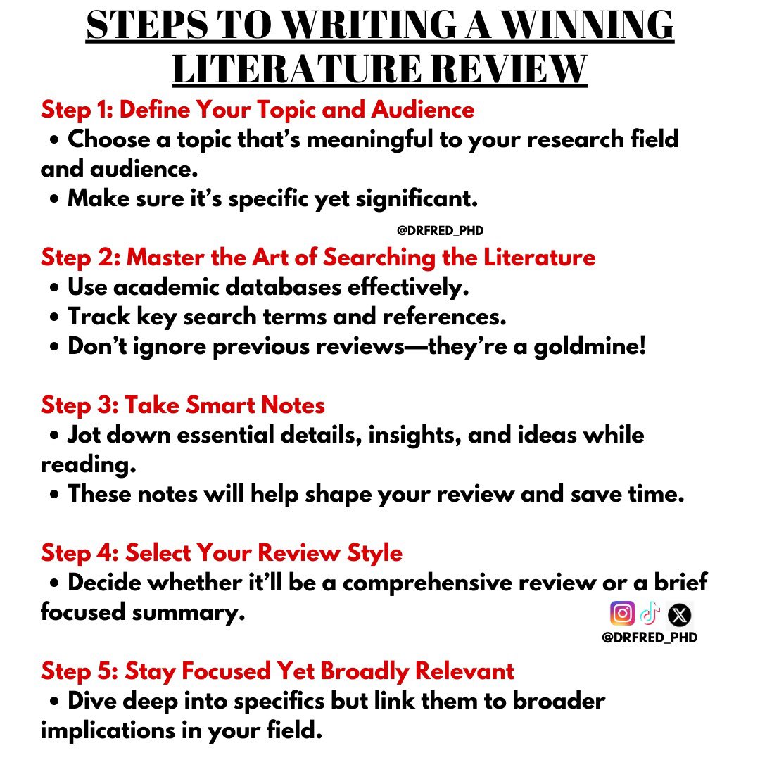DrFred_PhD's tweet image. #literaturereview #academicwriting #researchtips #drfredphd #masters #thesishelp #writingtips #studentsuccess #researchlife #academicsuccess #phdjourney #academicgrowth #writingcommunity