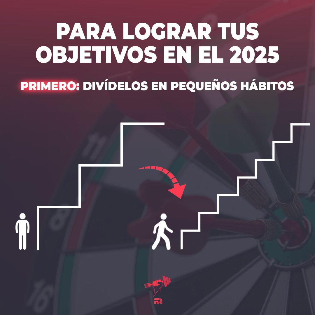 FITrebelde's tweet photo. Para lograr tus objetivos en el 2025 te recomiendo lo siguiente:

1) Plantea acciones realistas (por ejemplo, en vez de pensar en ir una hora al gimnasio a diario, proponte entrenar en casa 30 minutos 3 veces por semana) https://t.co/yniLlr4udv