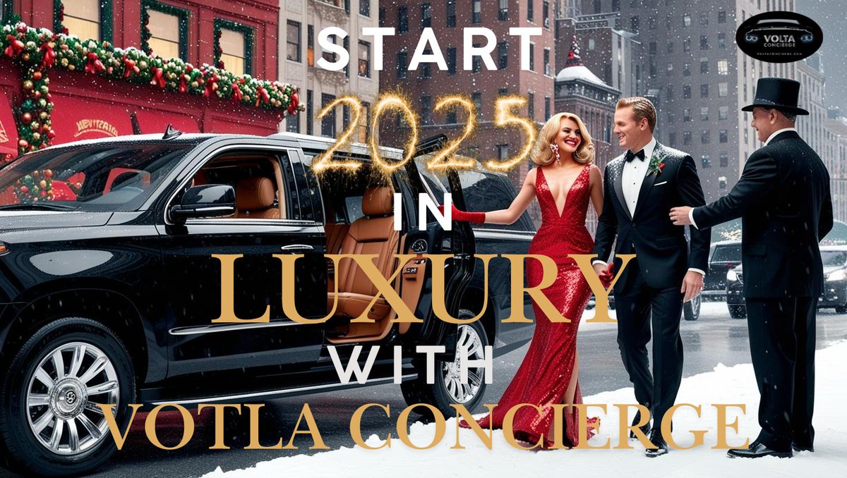 Voltaconcierge's tweet photo. 🎉 Happy New Year! Let’s make 2025 unforgettable with premium transportation and concierge services from Volta Concierge. Book now to elevate your travel experiences this year. ✨
 #NewYear #LuxuryTravel #VoltaConcierge https://t.co/5riAvGRTTV
