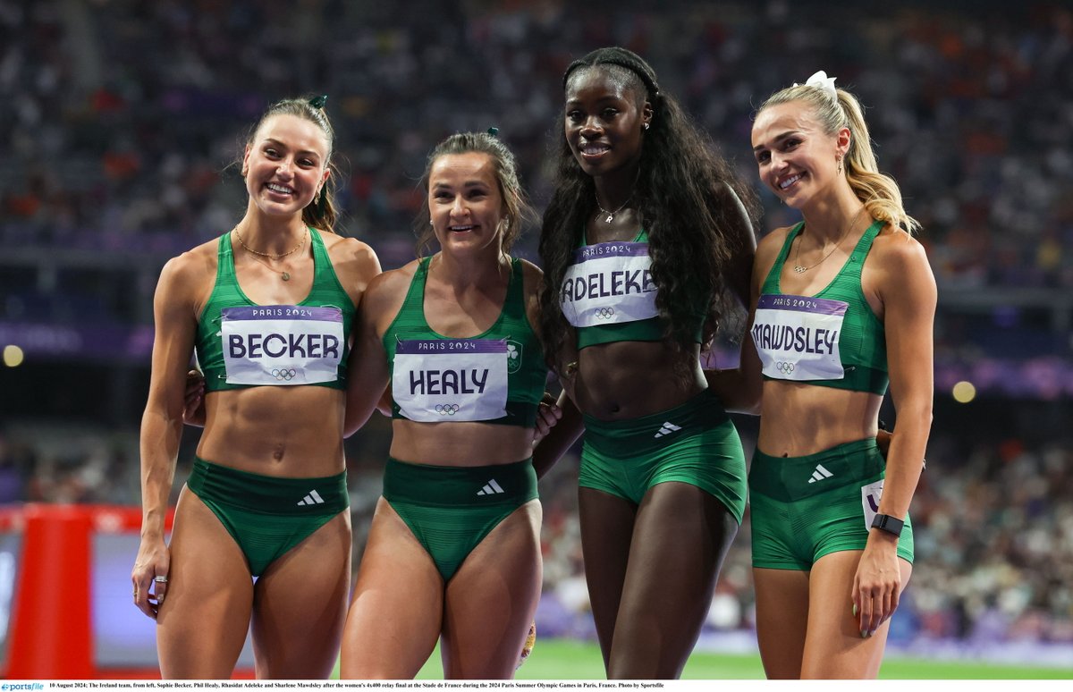 🌟 2024 Highlights 🌟

These four 💚

Our 4x400m women's relay team came agonisingly close to medalling at the Olympic Games in Paris, finishing fourth in a national record of 3:19.90 🤯

They inspired a nation 🤩🎀

#IrishAthletics