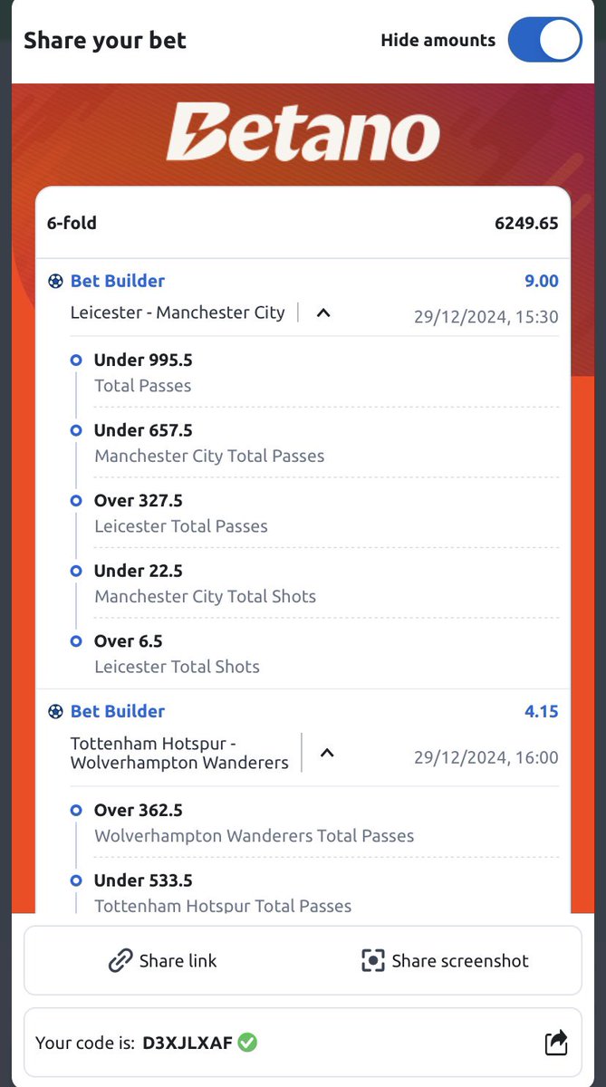 DavsmartMEDIA_1's tweet image. 🍀🍀🍀🍀🍀🍀🍀🍀🍀🍀🍀
💥💥💥💥💥💥💥💥💥💥💥
#Code 1 - D3XJLXAF - 6249k odds 
#Code 2 - FXHHW3CT - 1161k odds
#Code3 - L5MCPXMJ - 283 odds