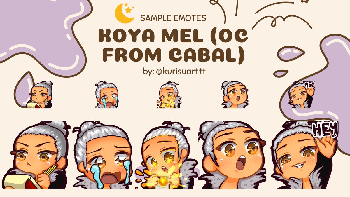 Here is a sample idea of my commission!
 
My emote commissions are still open! For those who are interested, feel free to send me a DM ^^

Likes and retweets are very much appreciated! Thank you!

#commissionsopen #commissionart #emotes #artph #TwitchStreamers #cabal