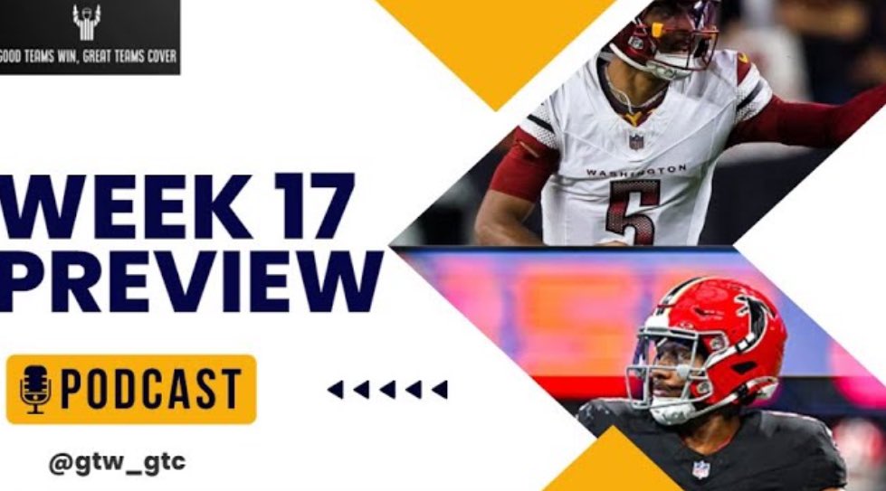 GTW_GTC's tweet photo. New Episode 🏈
#NFL Week 17 Preview
Join us for our penultimate preview episode of regular season! Best bets, #4FoldChallenge, #ATSPicks & @fantasy_gameday tips!
Spotify: https://t.co/gAHAGklmkI
YouTube: https://t.co/ALH2sPQ30D https://t.co/QCW7uSkKAP