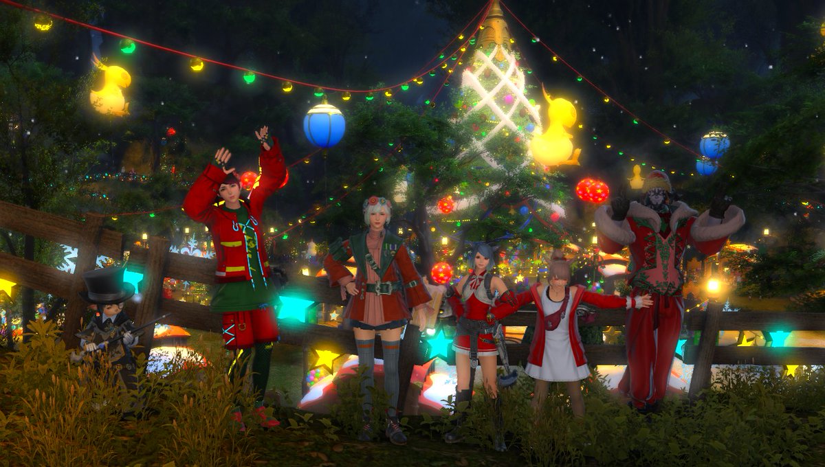 BrunhildeJaeger's tweet photo. そしてこれが、鱧Ｘでのクリスマス会。テーマは「サンタ衣装をつかわずにクリスマスを表現」でっす。皆さん、創意工夫をこらしてますね。＃FF14 https://t.co/k3yGELq89Q