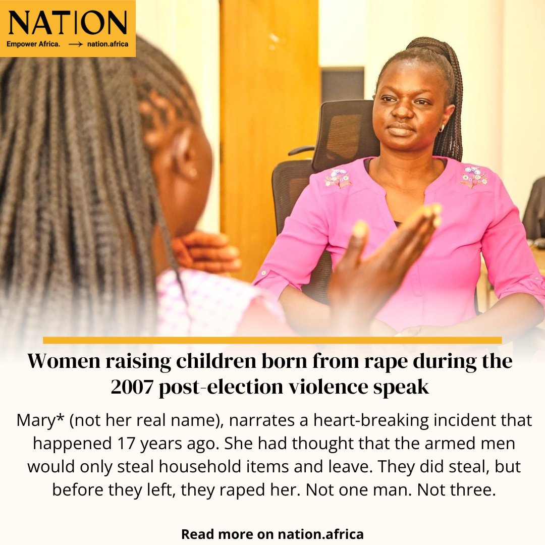 Women raising children born from rape during the 2007 post-election violence speak

Read more: nation.africa/kenya/life-and…