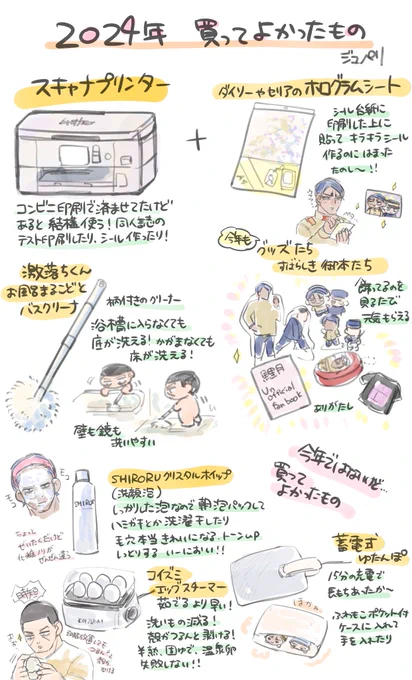 #️⃣買ってよかった2024

2024年じゃないのもあるけども😌 