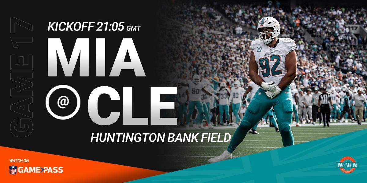 🚨 IT’S GAMEDAY🚨

🗓️ Week 17  @ Browns 
🏟️ @ Huntington Bank Field 
⌚️ 21:05
📺  NFL Game Pass

#GoFins