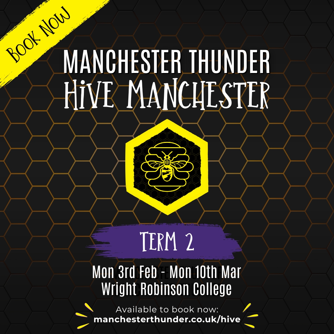 thundernetball's tweet image. Run by #netballcoaching staff from our elite coaching team, our #netball Hives provide 6 week terms of #netballtraining to upcoming netballers aged 7 to 14 years old 🐝

Term 2 for our Manchester Hive at Wright Robinson College is available to book now, running from Mon 3rd Feb -