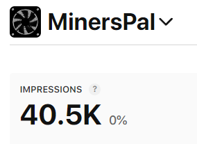 🚀 MinersPal has reached over 40,000 impressions on the App Store in less than 3 months! 🚀

In just under three months, MinersPal has already surpassed 40,000 impressions on the App Store, an incredible achievement for our growing crypto mining community. 🎉

This is just the