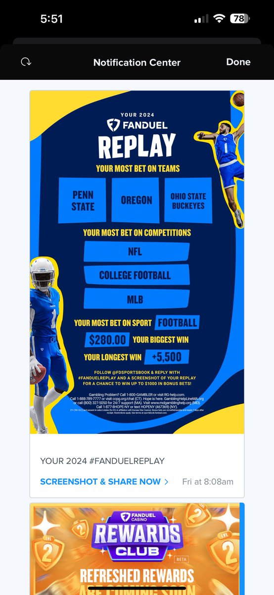 PaulLecat1's tweet photo. @FDSportsbook #FanDuelReplay https://t.co/SbN6BIoHHB