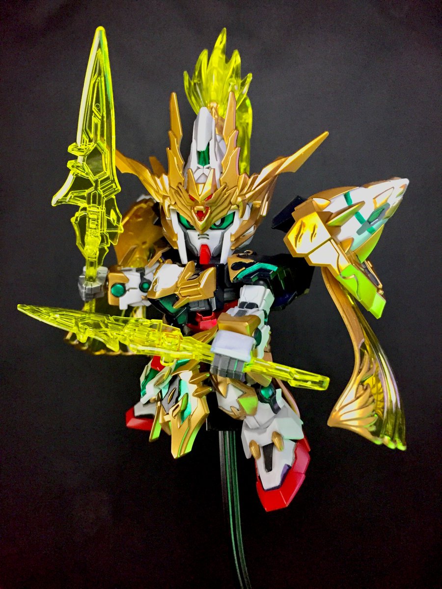 趙雲ダブルオーガンダム
その3
今年残り2日。あと1体は作れそうだ。

#ガンプラ #SDガンダムワールドヒーローズ #SDガンダム　#三国創傑伝