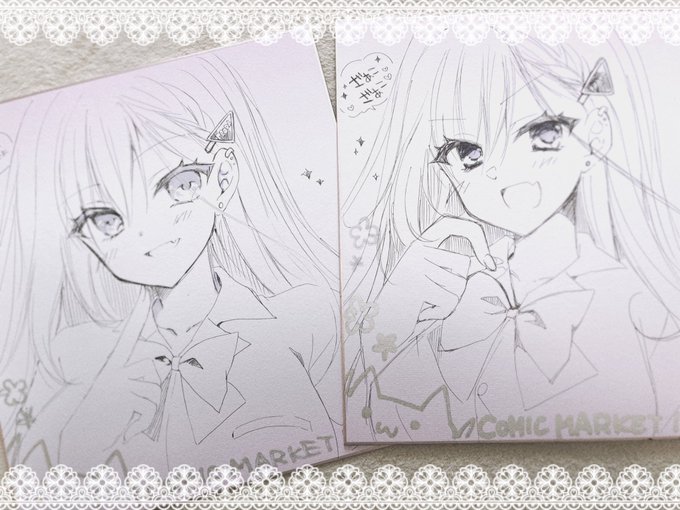 色紙も描けた〜!(o^^o)
サイン入れたら終わり!

この間のトークショーでお渡ししたイラストカードの予備分、fanbox会員さん特典にしようと思うので欲しい会員さんはお声かけてください〜(直筆サイン入り/先着順) 