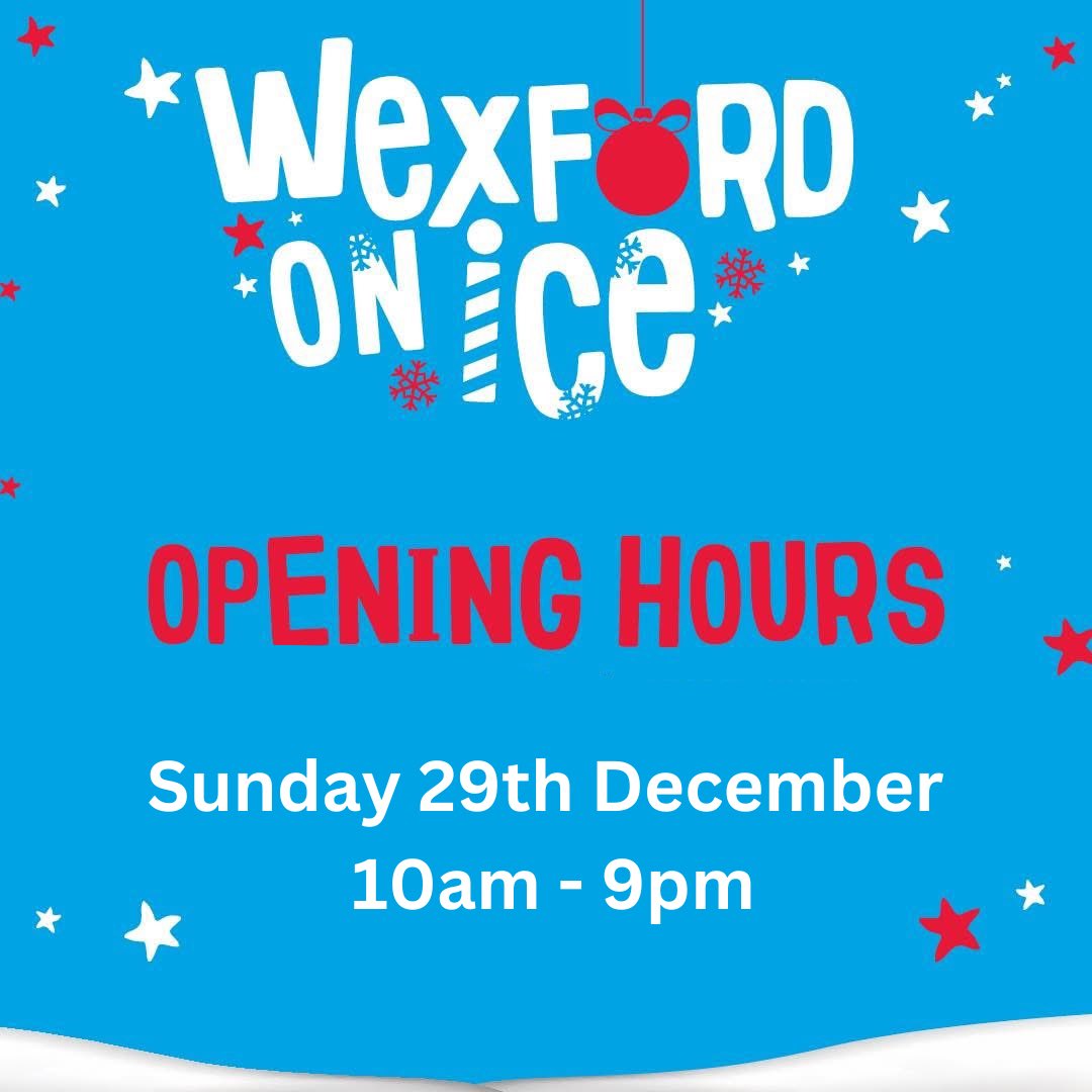 WexfordOnIce's tweet image. Just in case you’ve lost track of what day it is, It’s Sunday and we’re open all day!

Book online to avoid disappointment, wexfordonice.com