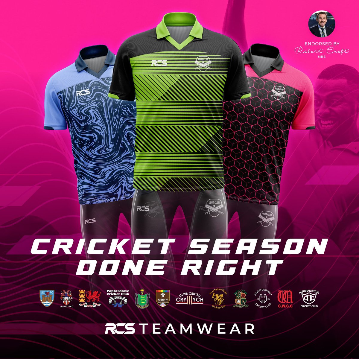 🏏 Cricket Season Incoming

Whether you're smashing 6s or celebrating after the game, RCS Teamwear has you covered with high-quality, custom-designed kits &amp; apparel tailored to your team’s needs.

Check out our Club Shops 
👉 rcs-teamwear.com 

 #YourKitYourWay @RDBCroft1