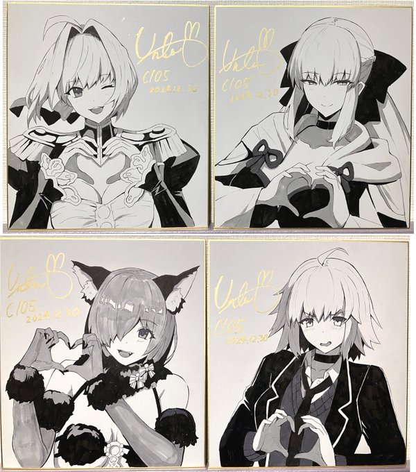 冬コミ用の色紙です🖊 