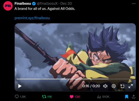 Half a million views. Against All Odds.