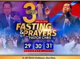 It's this period in the season where we take out time to pray and fast with our Dear Man of God-Pastor Chris.
