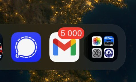 YUZUx000's tweet photo. How many messages do you have on your gmail? https://t.co/I0vOB8LMuu