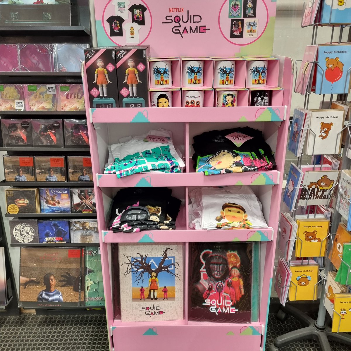 hmvStockport's tweet photo. New Squid Game merch! Have you seen all the new season yet? #SquidGame2    #Merch #PopCulture #Netflix https://t.co/oRiKWhx6TK