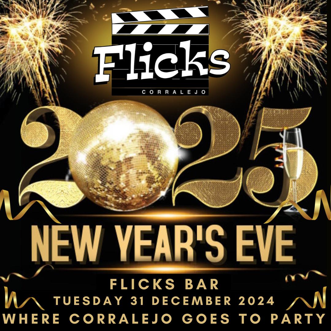 FlicksBar's tweet photo. 🎉💢 NEW YEAR'S EVE PARTY @ Flicks Bar! 💢🎉
📅 Dec 31 | FREE ENTRY | NORMAL DRINK PRICES ALL NIGHT!
🔥 Dance to epic old-school classics &amp; club anthems
🍹 Drink promos &amp; awesome vibes
📍 Top Floor, Atlantico Centre, Corralejo

#NYEParty #FlicksBar #Fuerteventura #Corralejo https://t.co/1vBMiXuFd6