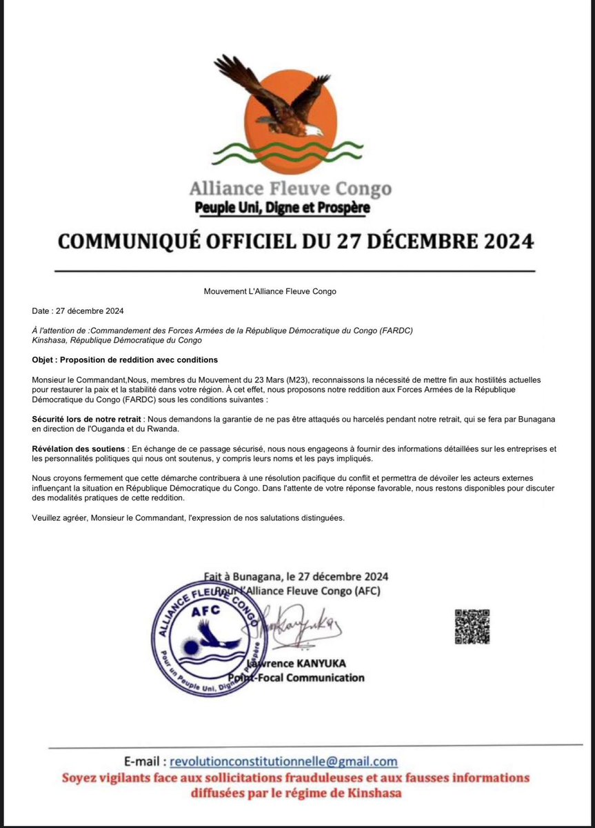 #URGENT🚨🚨
#RDC
Les terroristes du #M23/#RDF soutenu par <a href="/PaulKagame/">Paul Kagame</a>
Depose les armes🚨
Quoi?
👉On ne veut plus se battre ?
A peine la partie devient intéressante
,vous voulez déjà partir 🤦
Soyez pas méchants quand même 😂
Restez là et on va bien se battre.
Mutu akima te⚔️⚔️⚔️