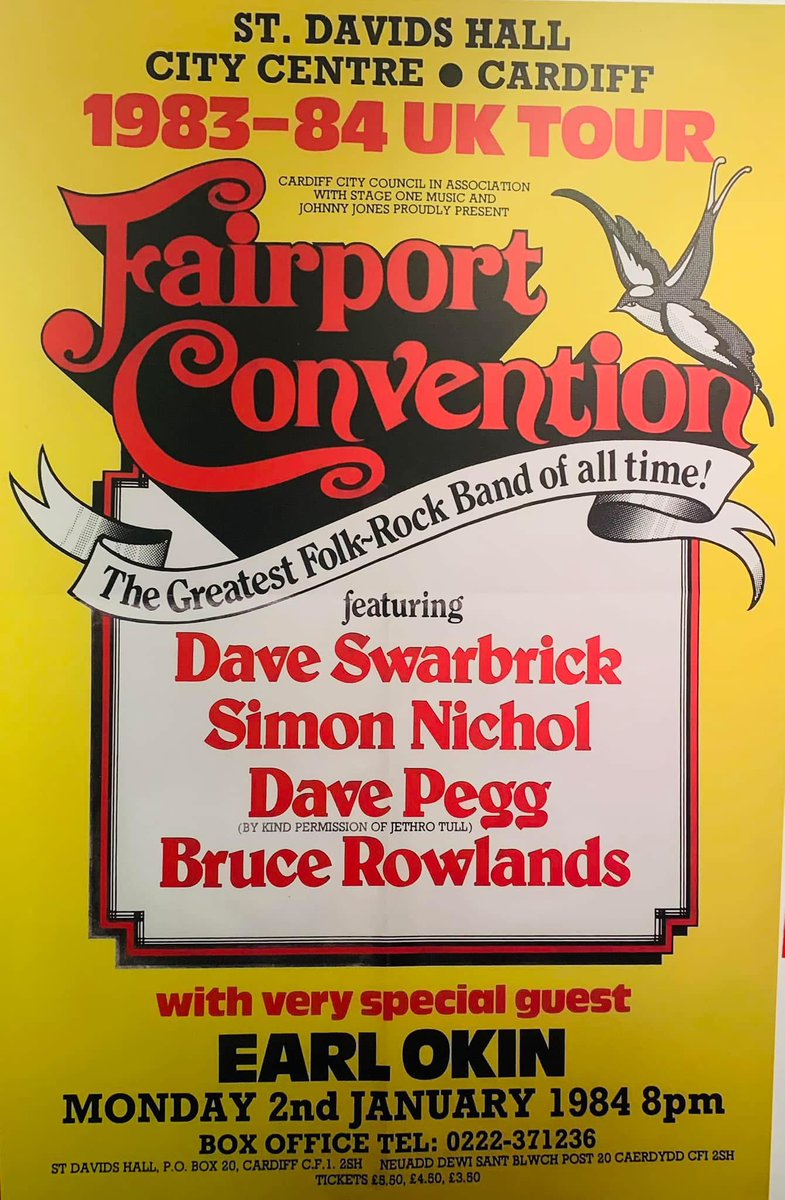 Cardiff Music History | Hanes Miwsig Caerdydd (@cardiffmh) on Twitter photo Fairport Convention at St David’s Hall, 2nd January 1984
#fairportconvention #cardiff #wales #caerdydd #cymru #cardiffmusichistory <a href="/stdavidshall/">St David's Hall</a> Fairport Convention at St David’s Hall, 2nd January 1984
#fairportconvention #cardiff #wales #caerdydd #cymru #cardiffmusichistory <a href="/stdavidshall/">St David's Hall</a>