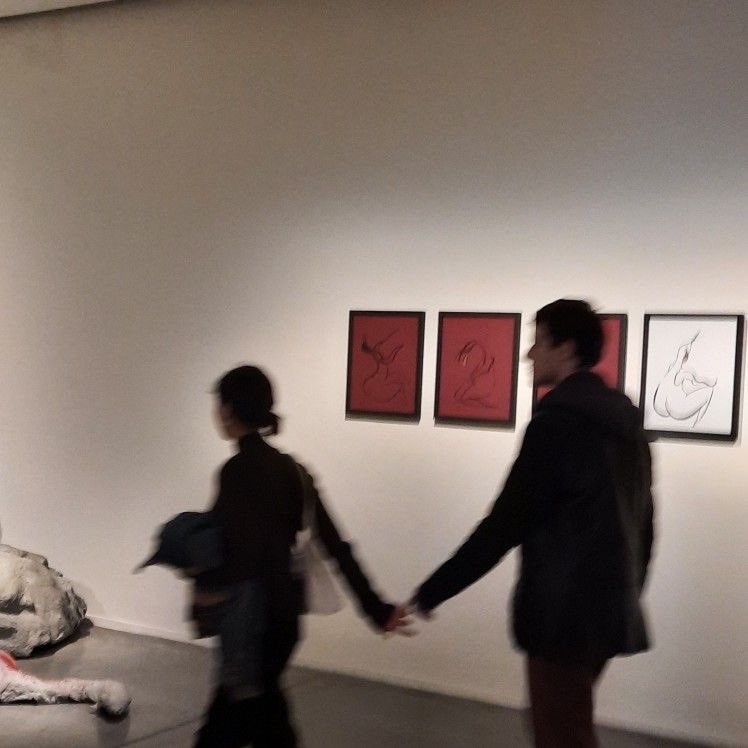 surrounded by all this art, all I can see is you