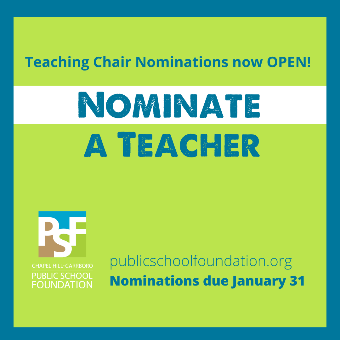 🏆 The 2025 PSF Teaching Chair Nominations are now OPEN! Anyone in the community can nominate at teacher. There are 6 categories open. Learn more about each and nominate by Jan 31st, 2025! publicschoolfoundation.org/for-teachers/t…