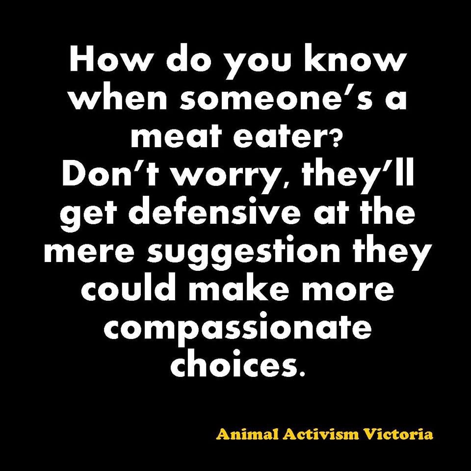 How do you know when someone is a meat eater?