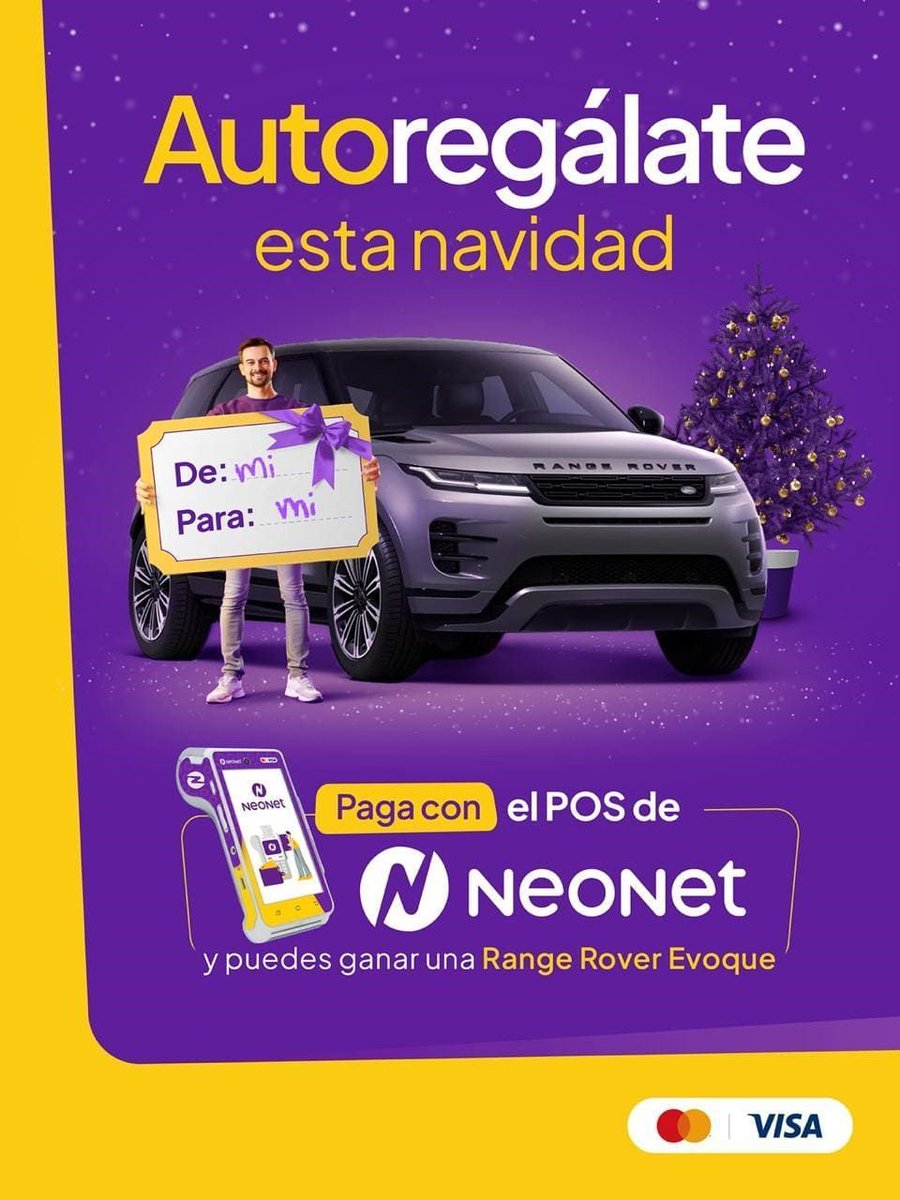 CentraNewsGT's tweet image. 💳🟣   #PromociónGT | NeoNet lanza promoción de fin de año: premios para usuarios Visa y Mastercard al comprar en comercios afiliados. ¡Participa! 

📝 Leé y compartí: buff.ly/3VXlctk 

#NeoNet