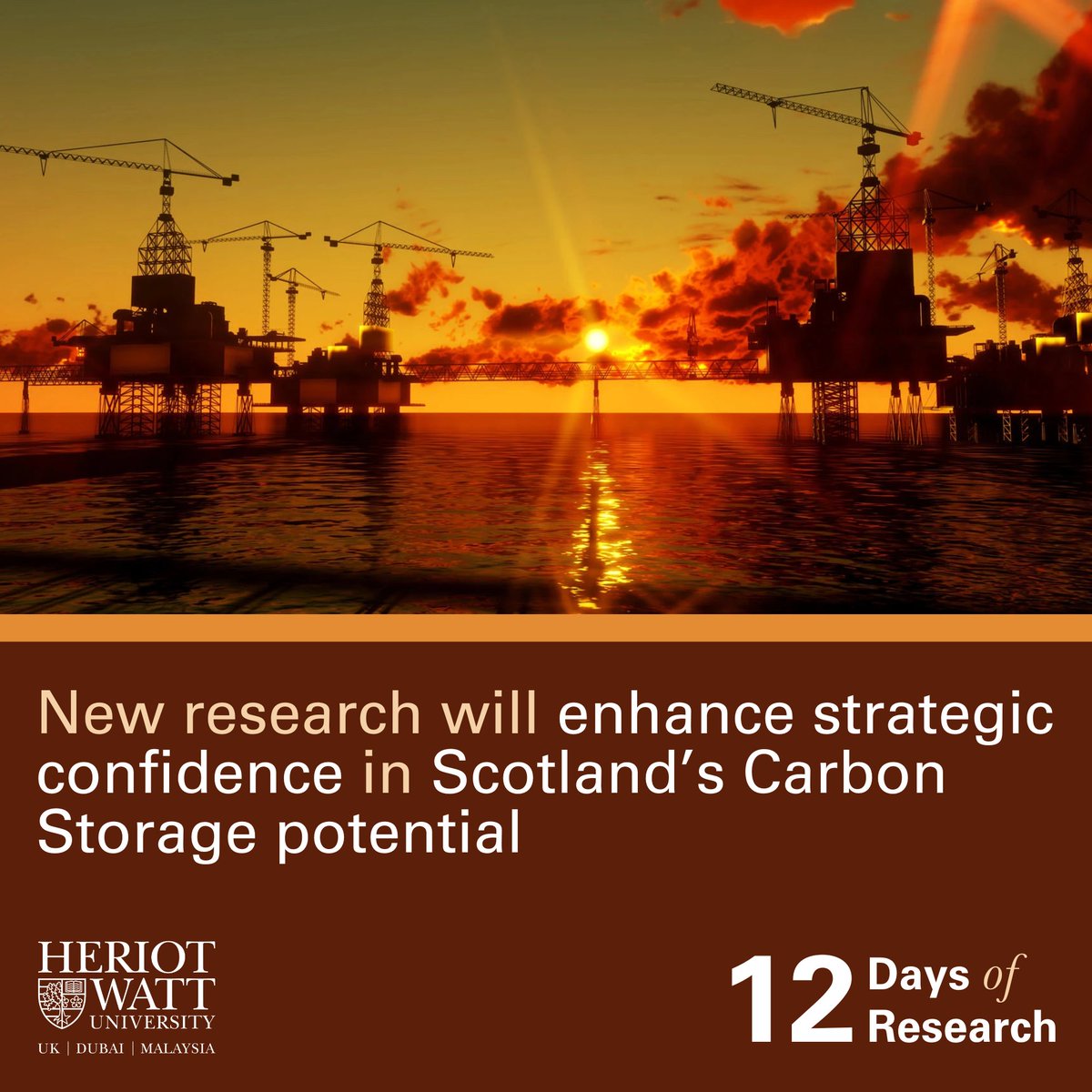 HeriotWattUni's tweet photo. This summer, the Lyell Centre announced it would explore the relationship between long-term carbon dioxide storage and legacy oil and gas wells in Scotland’s North Sea 🛢️
https://t.co/DPC0K2X4yq
#12DaysOfResearch https://t.co/bemctyjCvM