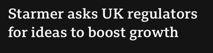 KFraser53's tweet photo. Economic growth comes from business, not the regulators. Ask the CBI and the FSB, business leaders and entrepreneurs for an informed answer https://t.co/u9Oytlquqh