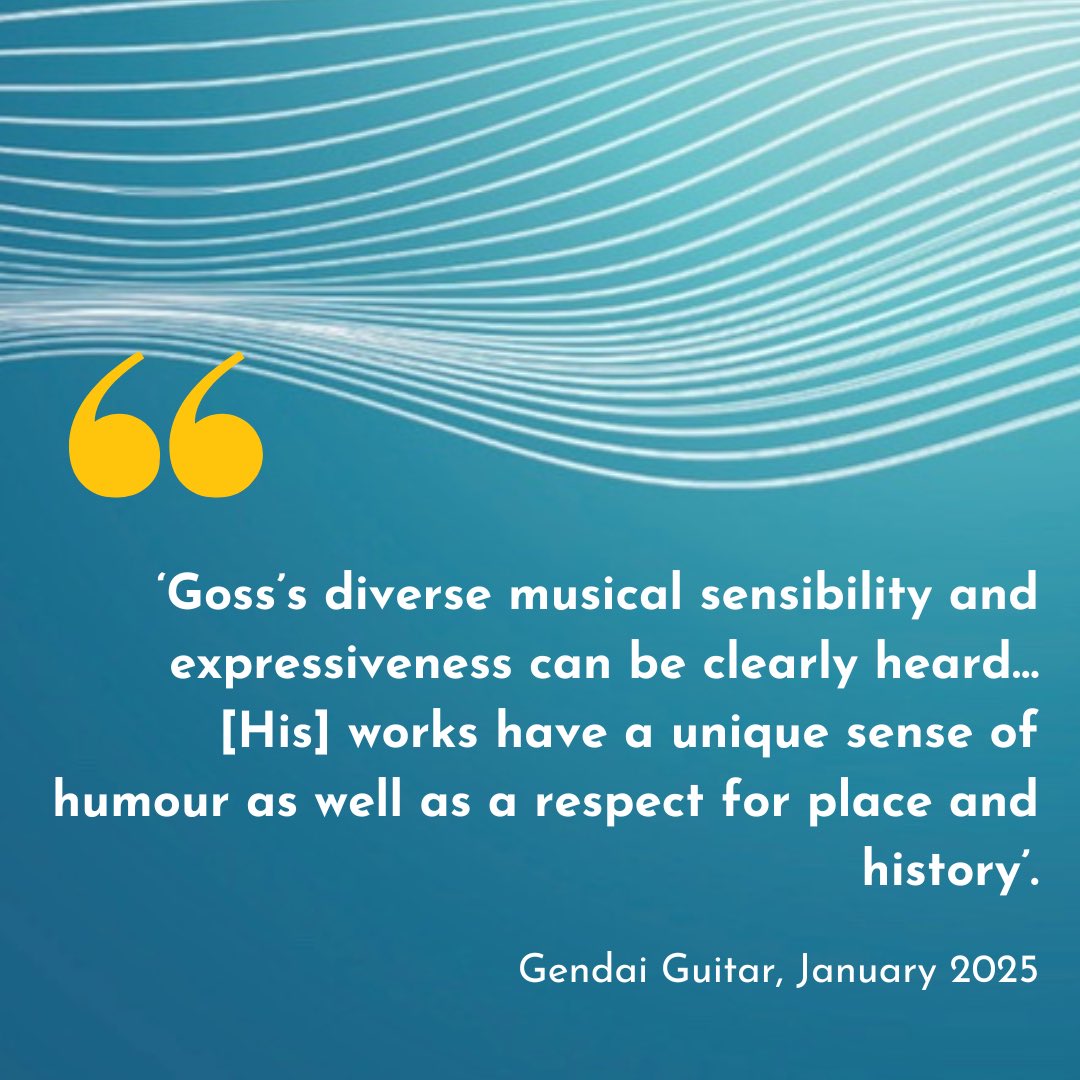 Deux-Elles Classical Recordings (@deuxclassical) on Twitter photo High praise for <a href="/SteveGoss1/">Steve Goss</a>’s ‘Landscape and Memory’ from Gendai Guitar Magazine.
#guitar #composer #classicalmusic High praise for <a href="/SteveGoss1/">Steve Goss</a>’s ‘Landscape and Memory’ from Gendai Guitar Magazine.
#guitar #composer #classicalmusic