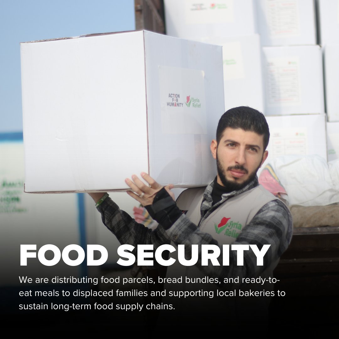 Our ground teams are ensuring that families receive the critical food, water, and shelter they urgently need.

Donate now at syriarelief.org.uk