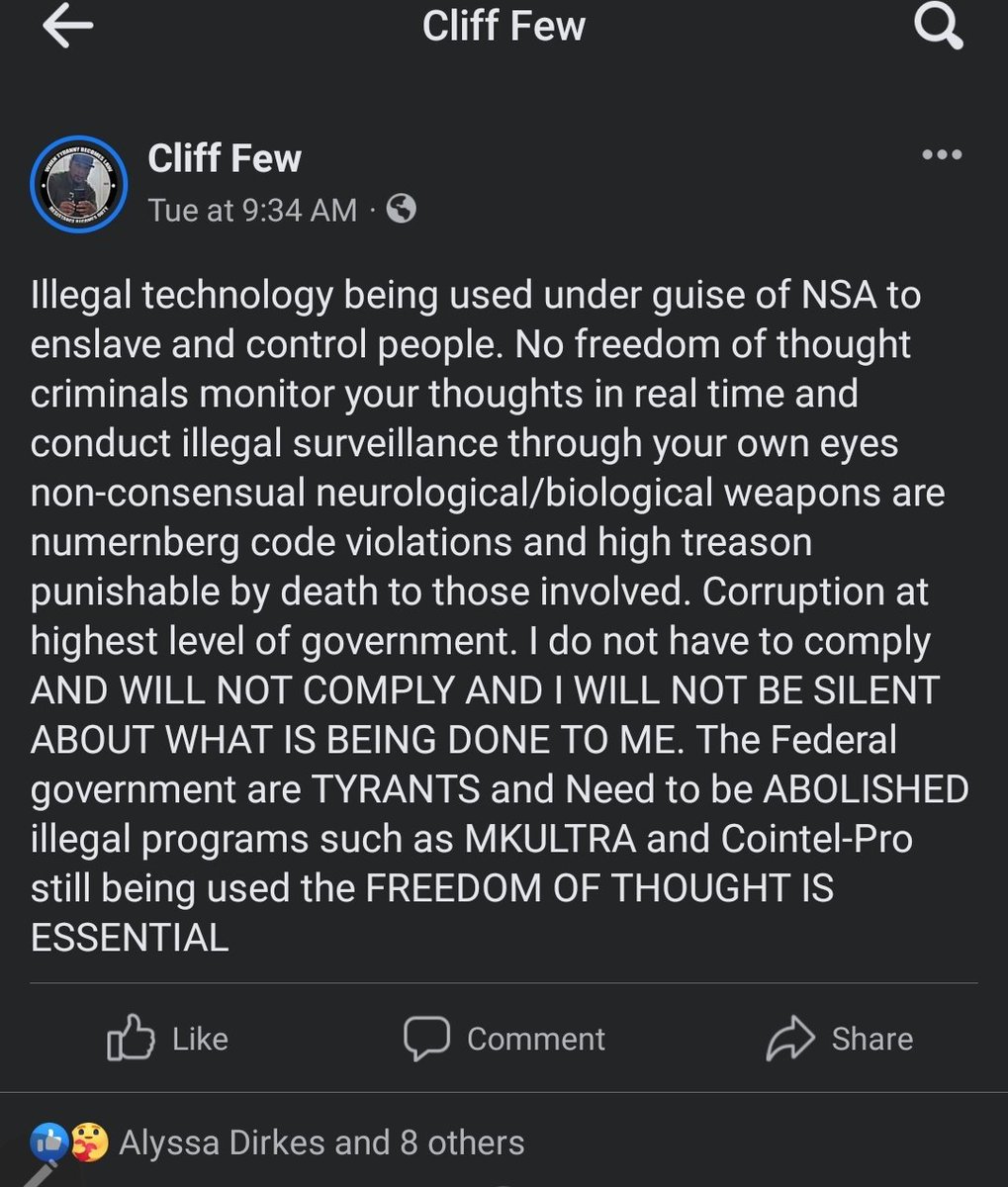 CliffFEW4's tweet image. All #V2k handlers are cowards employed bybthe government through prison system I have about 7 people connected tocmy body torturing me they all work with corrupt police to brainwash dumb down and cull our families