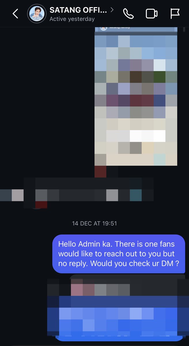 Admin dont want to blame but some fans told me that they are not able to contact the family for support. Even my message is not replied for more than 2 weeks. If your admins are on vacation and not available for replying DM, please announce it in advance <a href="/SatangFamily/">SATANG FAMILY</a>