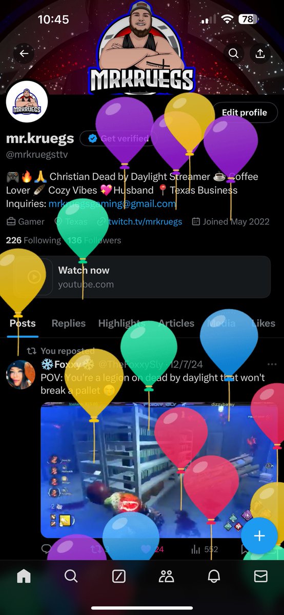 Balloon time! Here’s to another year of working hard, so I can also play harder (and still get bodied 🤣)