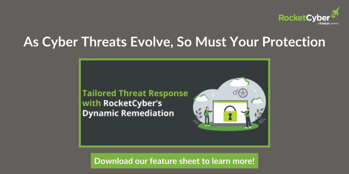 Stay ahead of evolving cyber threats with Dynamic Remediation!

✅ Pre-authorize remediation actions for faster, tailored responses
✅ Maintain control &amp; flexibility for swift, precise threat management

Learn more: bit.ly/4g9Ajbi 

#ManagedSOC #SOC #Cybersecurity