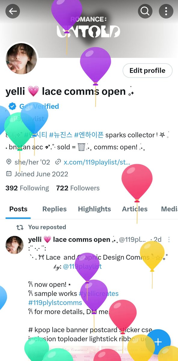 yelli 💗 lace comms open 𓈒࣪˖ ִֶָ tweet media