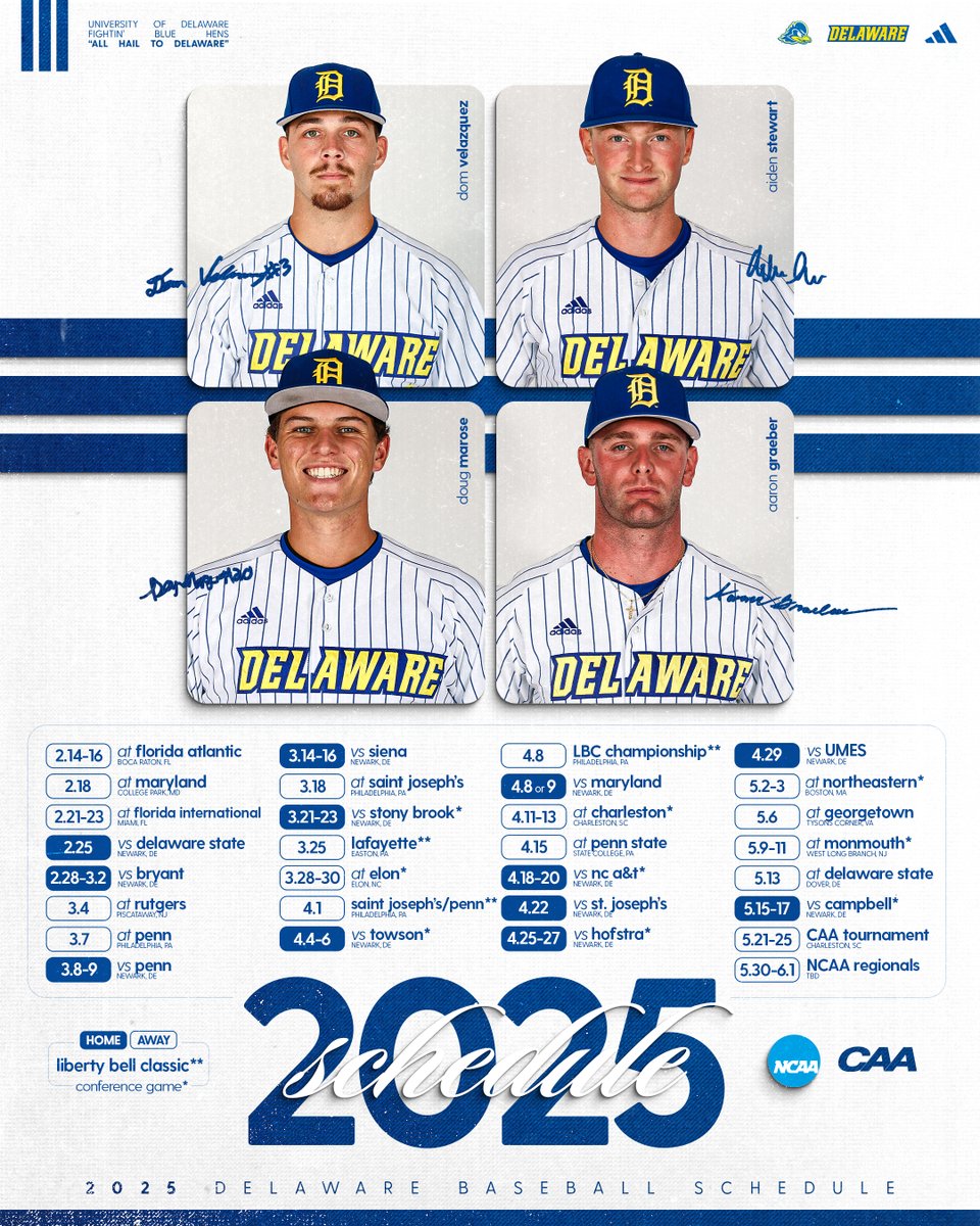 Delaware Baseball (@delawarebase) on Twitter photo 2025 season loading π
π°: bit.ly/3OXzAxV
ποΈ: bit.ly/3OVYmOO
π
: bit.ly/4gDqFNY 2025 season loading π
π°: bit.ly/3OXzAxV
ποΈ: bit.ly/3OVYmOO
π
: bit.ly/4gDqFNY