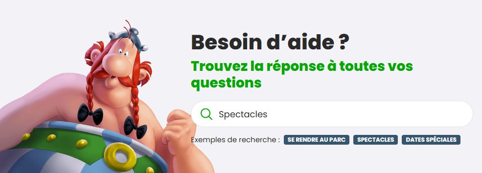 💭 La section FAQ du site du Parc Astérix a été améliorée et devient plus intuitive avec davantage d'informations disponibles. parcasterix.fr/faq