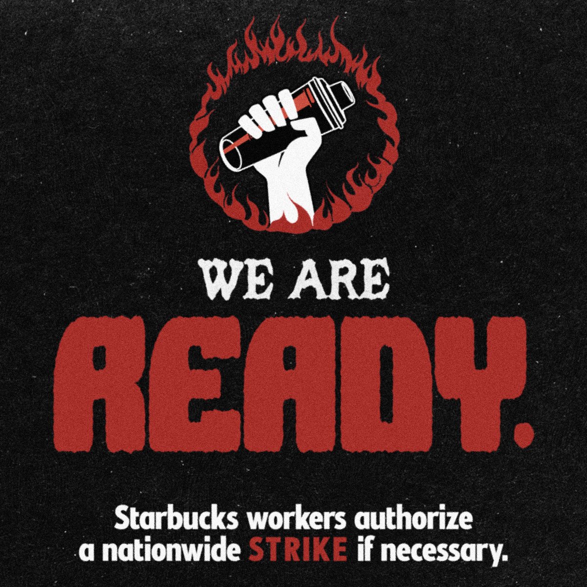 ⚠️BREAKING: 98% of SBWU baristas voted to authorize a ULP strike, if necessary - just DAYS before our emergency campaign call Thursday @ 8:30pm PT / 5:30pm ET 🔥✊

Our union is STRONG - and we’re READY. 🧵