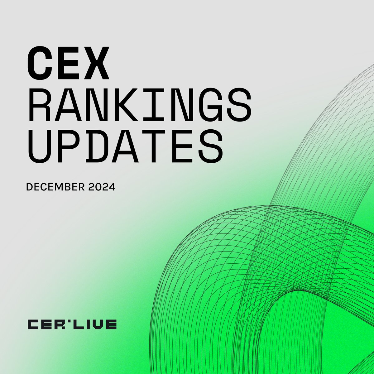 CER.live (@cer_live) on Twitter photo We’ve launched monthly updates on crypto exchange score changes!
🔍 Notable mentions from the Dec'24 update:
- <a href="/DigiFinex/">DigiFinex Global</a>, <a href="/BitkubOfficial/">Bitkub.com</a>, and <a href="/bitgetglobal/">Bitget</a> maintained strong scores with renewed pentests.
- <a href="/deepcoin_news/">Deepcoin News</a> and <a href="/Slex_Exchange/">Slex io</a> dropped due to expired pentests.
📖 We’ve launched monthly updates on crypto exchange score changes!
🔍 Notable mentions from the Dec'24 update:
- <a href="/DigiFinex/">DigiFinex Global</a>, <a href="/BitkubOfficial/">Bitkub.com</a>, and <a href="/bitgetglobal/">Bitget</a> maintained strong scores with renewed pentests.
- <a href="/deepcoin_news/">Deepcoin News</a> and <a href="/Slex_Exchange/">Slex io</a> dropped due to expired pentests.
📖