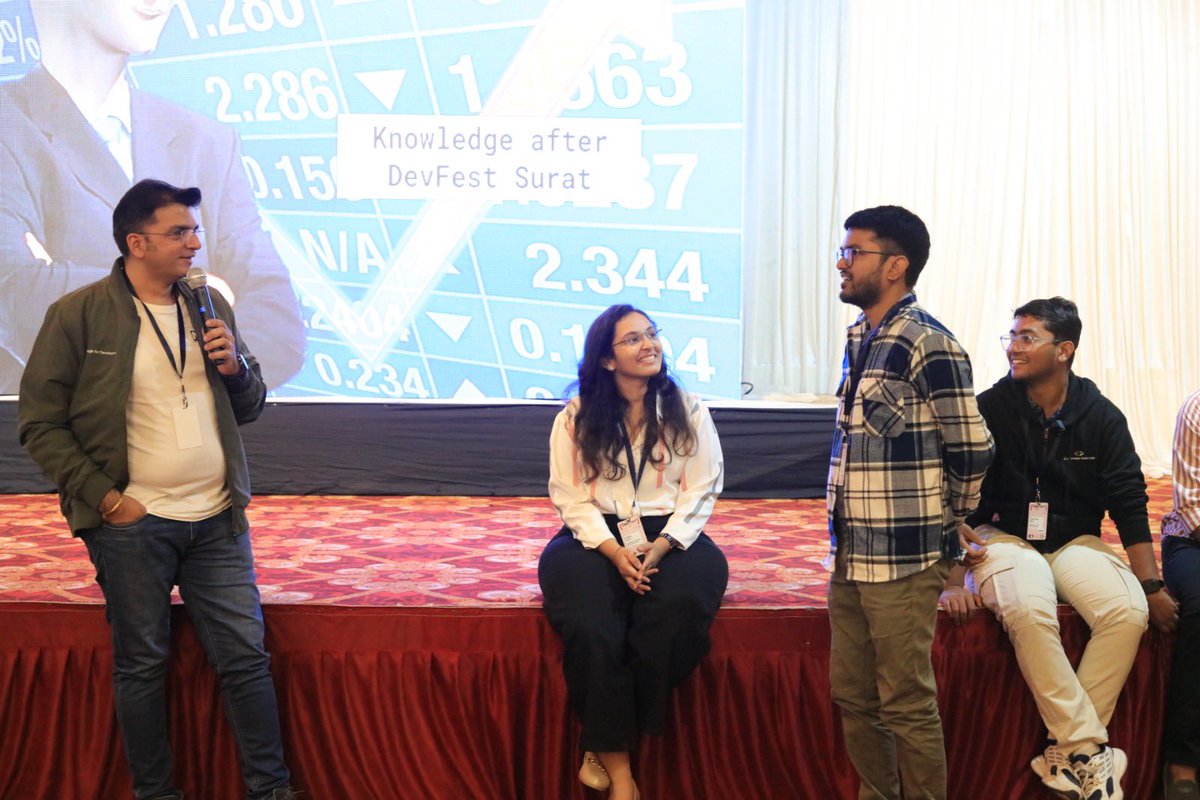 🎤 Huge Thanks to Our Speakers!🌟

DevFest Surat 2024 was a huge success because of your insights, energy &amp; passion.🚀

You inspired and empowered the community—DevFest wouldn’t be the same without you!🙌

#GDG #DevFest #GDGIndia #GDGSurat #DevFestSurat #DevFest24 #DevFestSurat24
