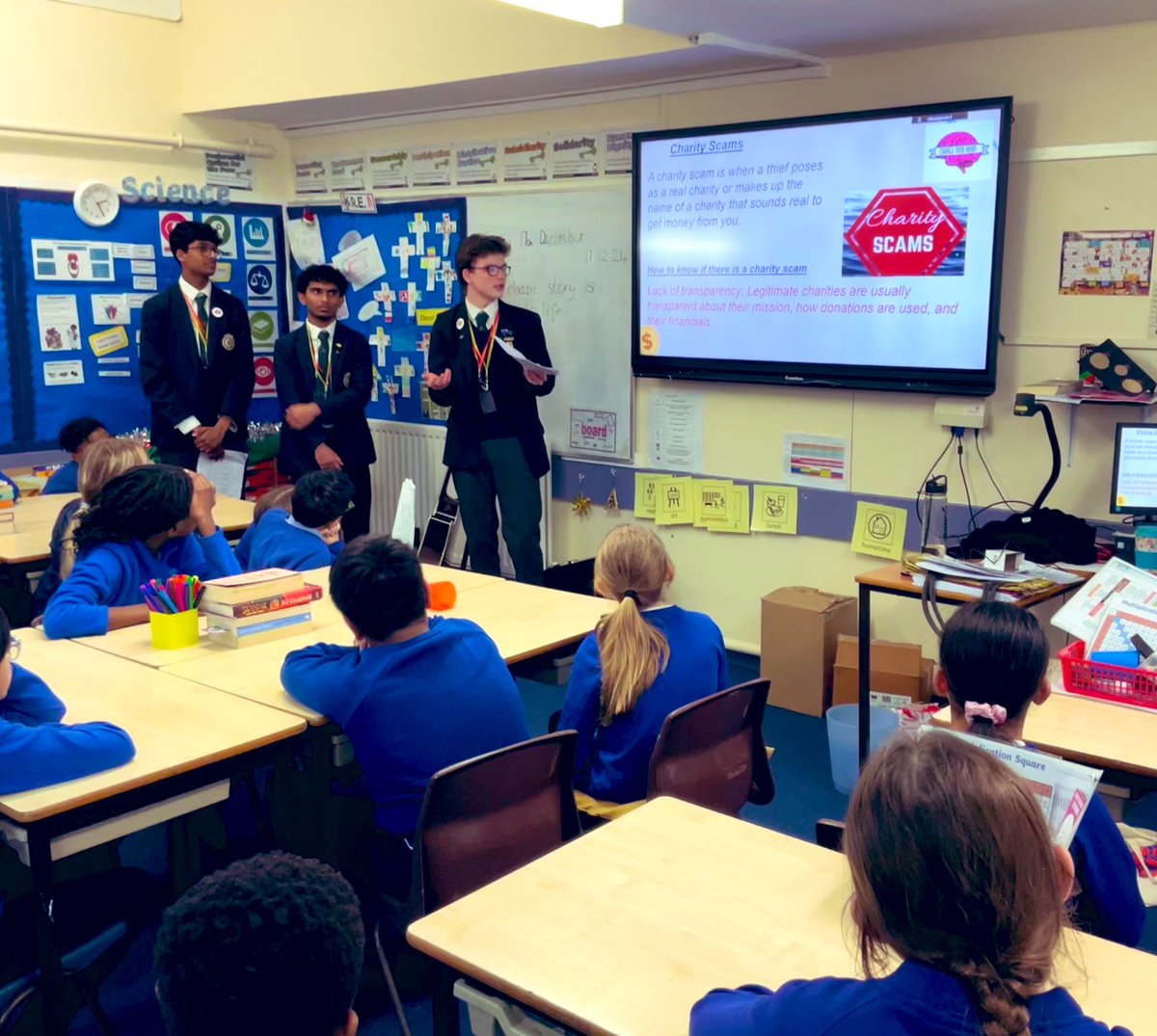 QMGS_CYM's tweet image. CYM Futures Team were at St Mary’s the Mount Primary,this afternoon,presenting their FINANCIAL LITERACY Workshop.The session was lead by Marshall,Riyon & Tevin.Year 6 learnt about various financial terms,money risks & used their mathematical skills📊.Thank you for having us back!