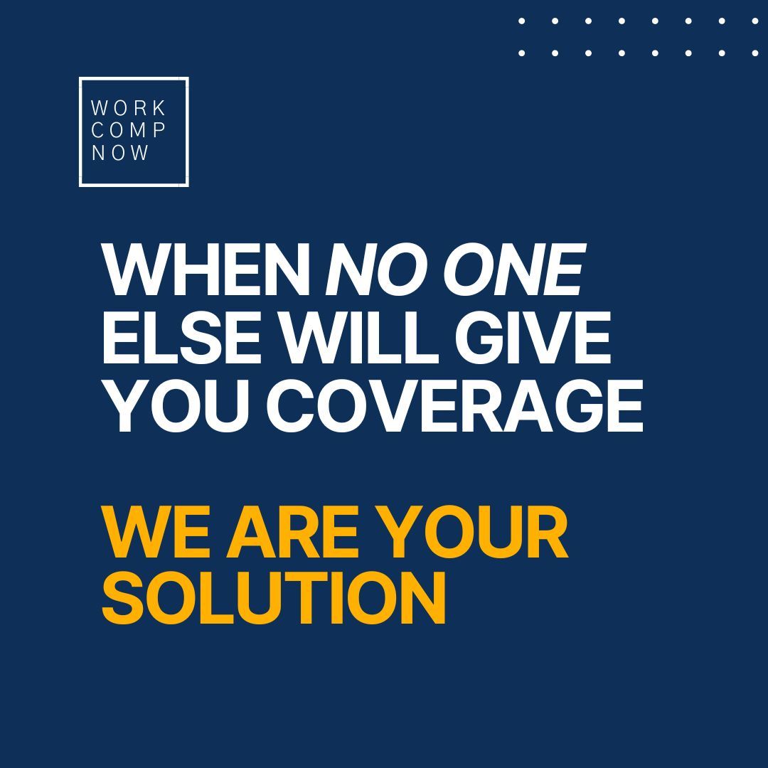 now_wc's tweet image. Out of options? Look no further than your friends at Work Comp Now!