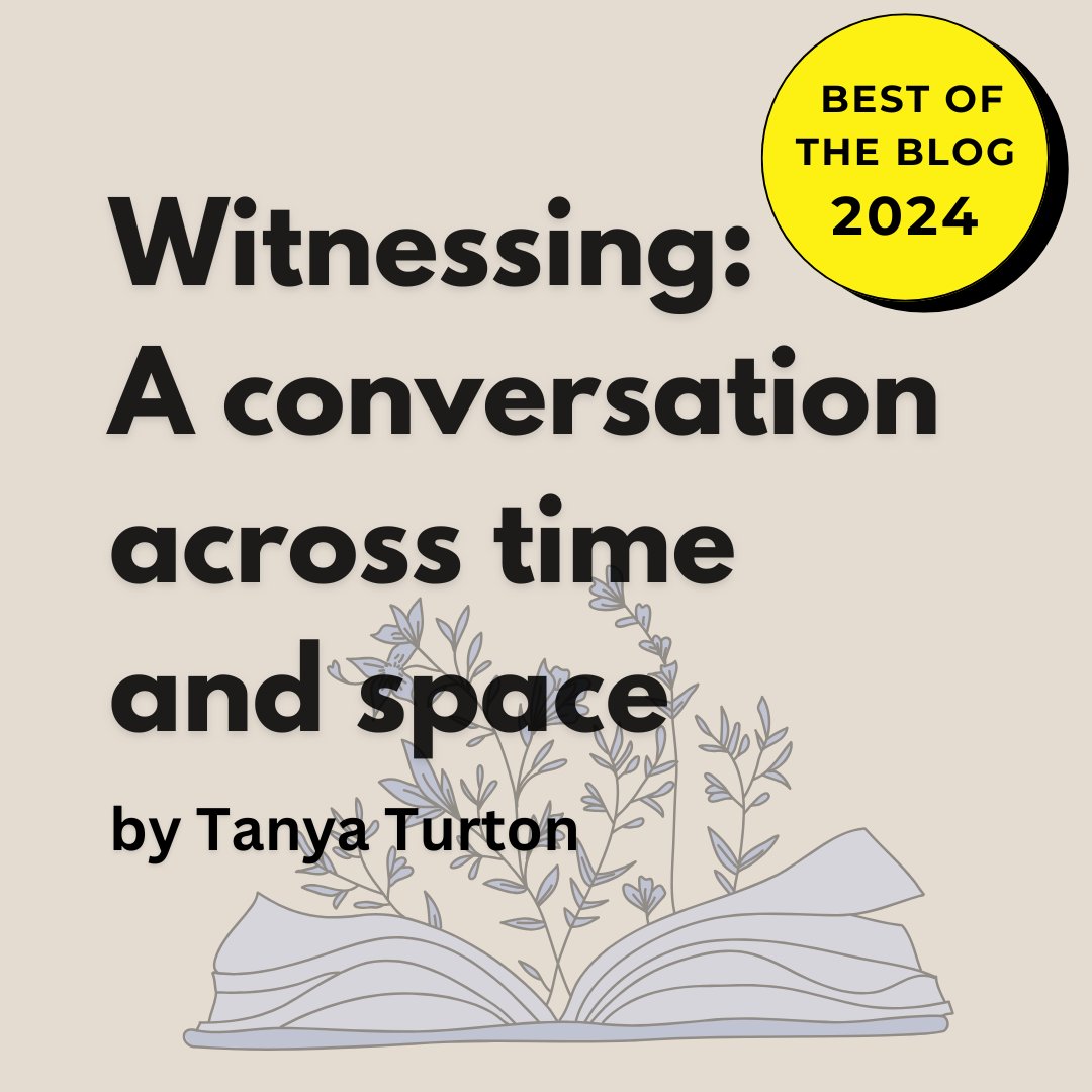 All Lit Up - now on bsky as alllitupcanada (@alllitupcanada) on Twitter photo Our final #bestoftheblog2024 feature is <a href="/Trapmystic1/">Tanya Turton</a>'s insightful essay "Witnessing: A conversation across time and space" about the meaningful connection between writer and reader, artist and witness.
alllitup.ca/witnessing-a-c⦠Our final #bestoftheblog2024 feature is <a href="/Trapmystic1/">Tanya Turton</a>'s insightful essay "Witnessing: A conversation across time and space" about the meaningful connection between writer and reader, artist and witness.
alllitup.ca/witnessing-a-cā¦
